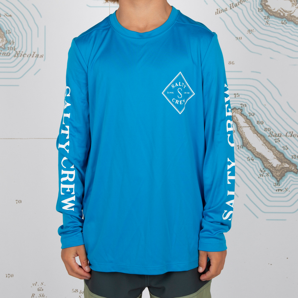 LONG SLEEVE SALTY CREW JUNIOR TIPPET SUNSHIRT