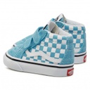 SOULIER VANS SK8-MID REISSUE V - CHECKERBOARD DELPHINIUM BLUE/TRUE WHITE