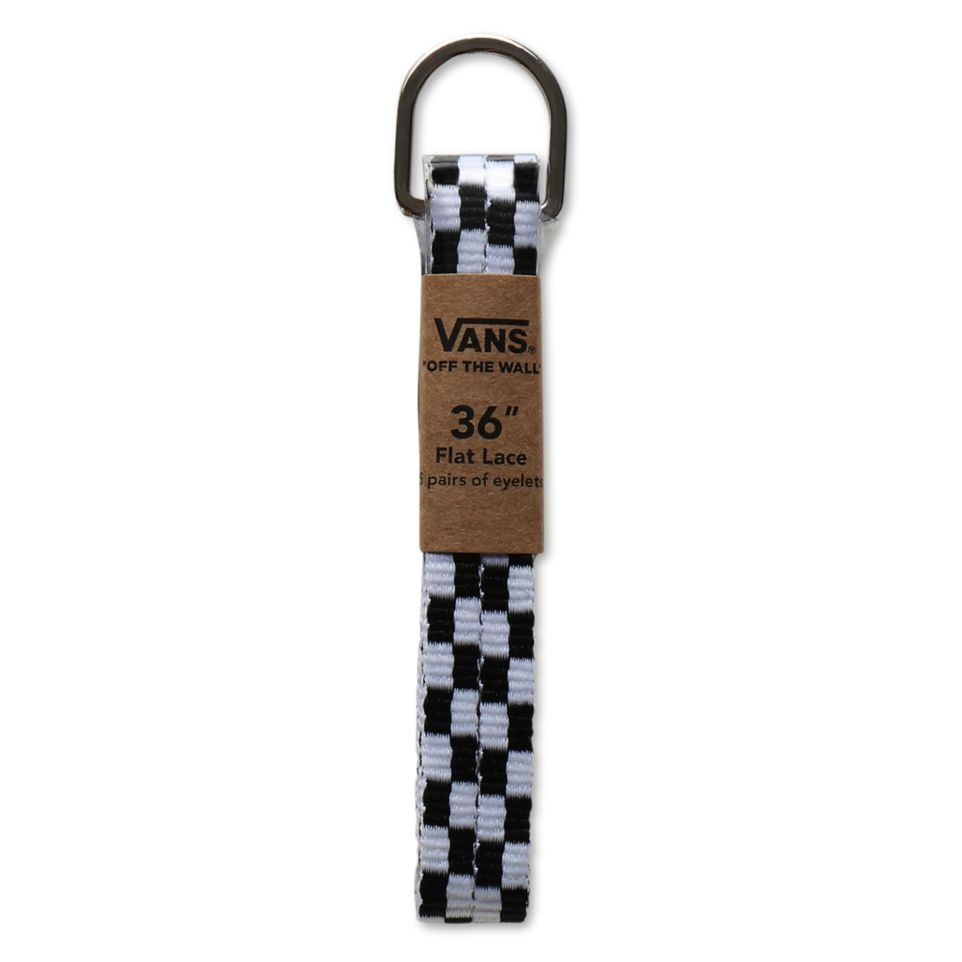 LACETS VANS 36" CHEKER NOIR/BLANC