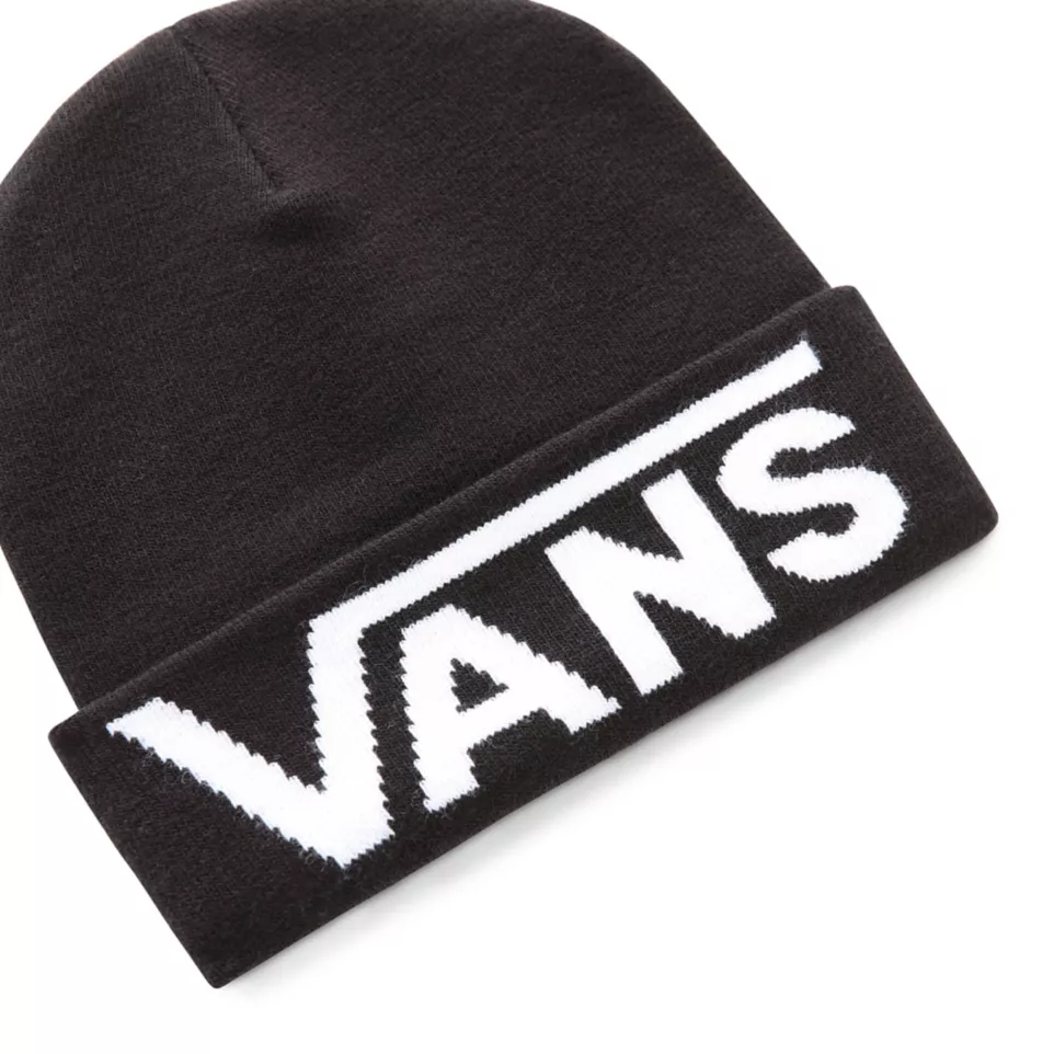 TUQUE VANS DROP V TALL CUFF BEANIE - NOIR/BLANC