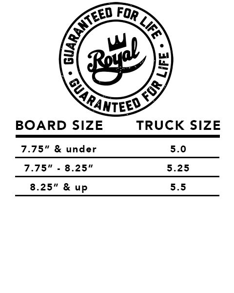 TRUCKS ROYAL THE ROYAL TRUCK - NOIR 5.0