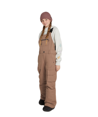 BIB VOLCOM JUNIOR BARKLEY BIB OVERALL - COFFEE