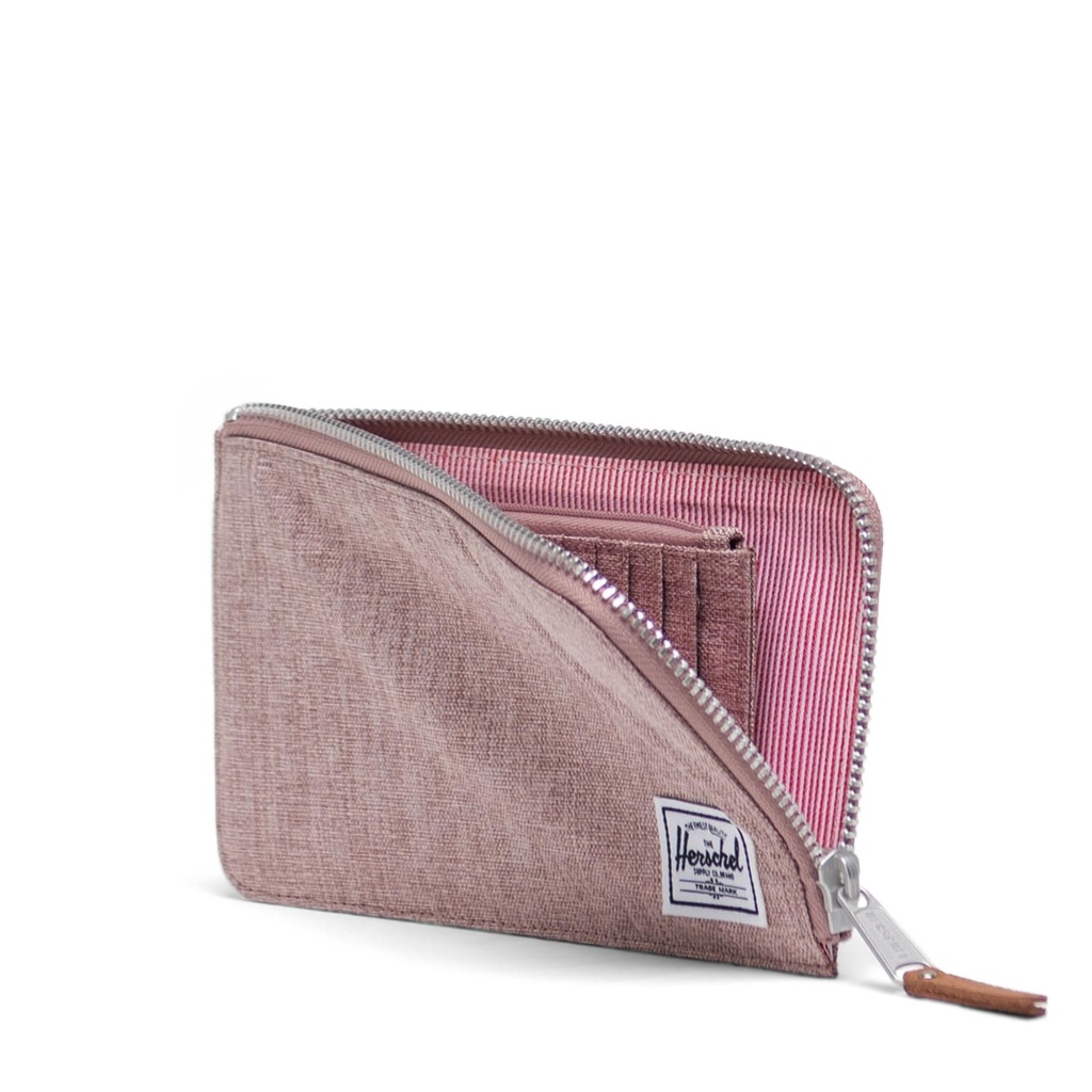 PORTEFEUILLE HERSCHEL JACK LARGE - ASH ROSE CROSSHATCH