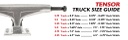 TRUCKS TENSOR ALUM STENCIL MIRROR 5.25 - NOIR/RAW