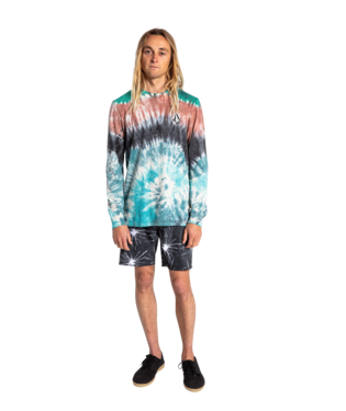 LONG SLEEVE T-SHIRT VOLCOM ICONIC STONE DYE - TIE DYE