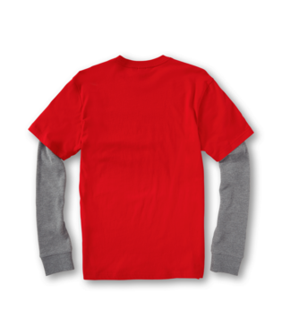 LONG SLEEVE T-SHIRT VOLCOM SPLIT STONE - RIBBON RED