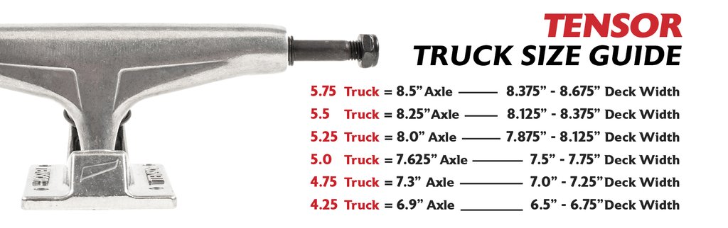 TRUCKS TENSOR ALUM STENCIL MIRROR 5.25 - NOIR/RAW