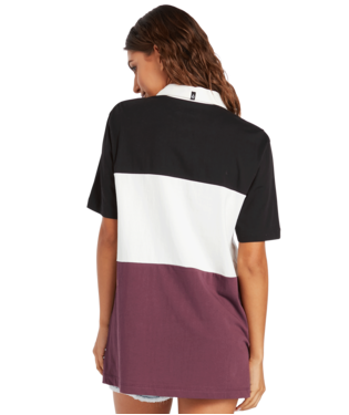 POLO VOLCOM COCO HO SHIRT - NOIR/BLANC