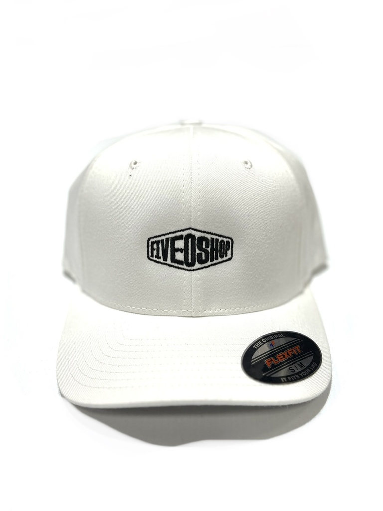 5-0 Cornerstore Flexfit - White