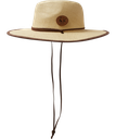 RVCA STRAW HAT - LIGHT BROWN