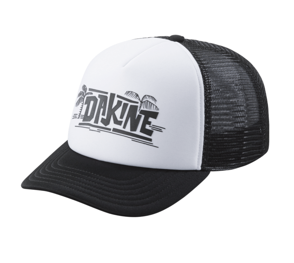 DAKINE LO TIDE GRAPHIC TRUCKER HAT - BLACK/PALM