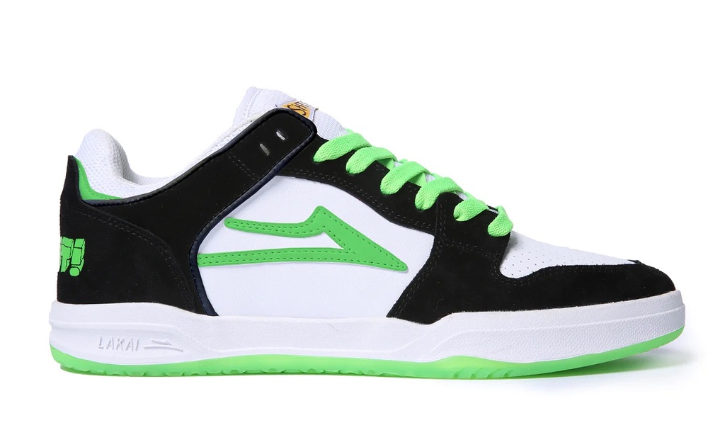 SOULIER LAKAI TELFORD LOW YEAH RIGHT - NOIR/BLANC SUEDE