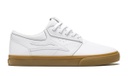 LAKAI SKATE SHOES GRIFFIN - BLANC/GUM/LEATHER