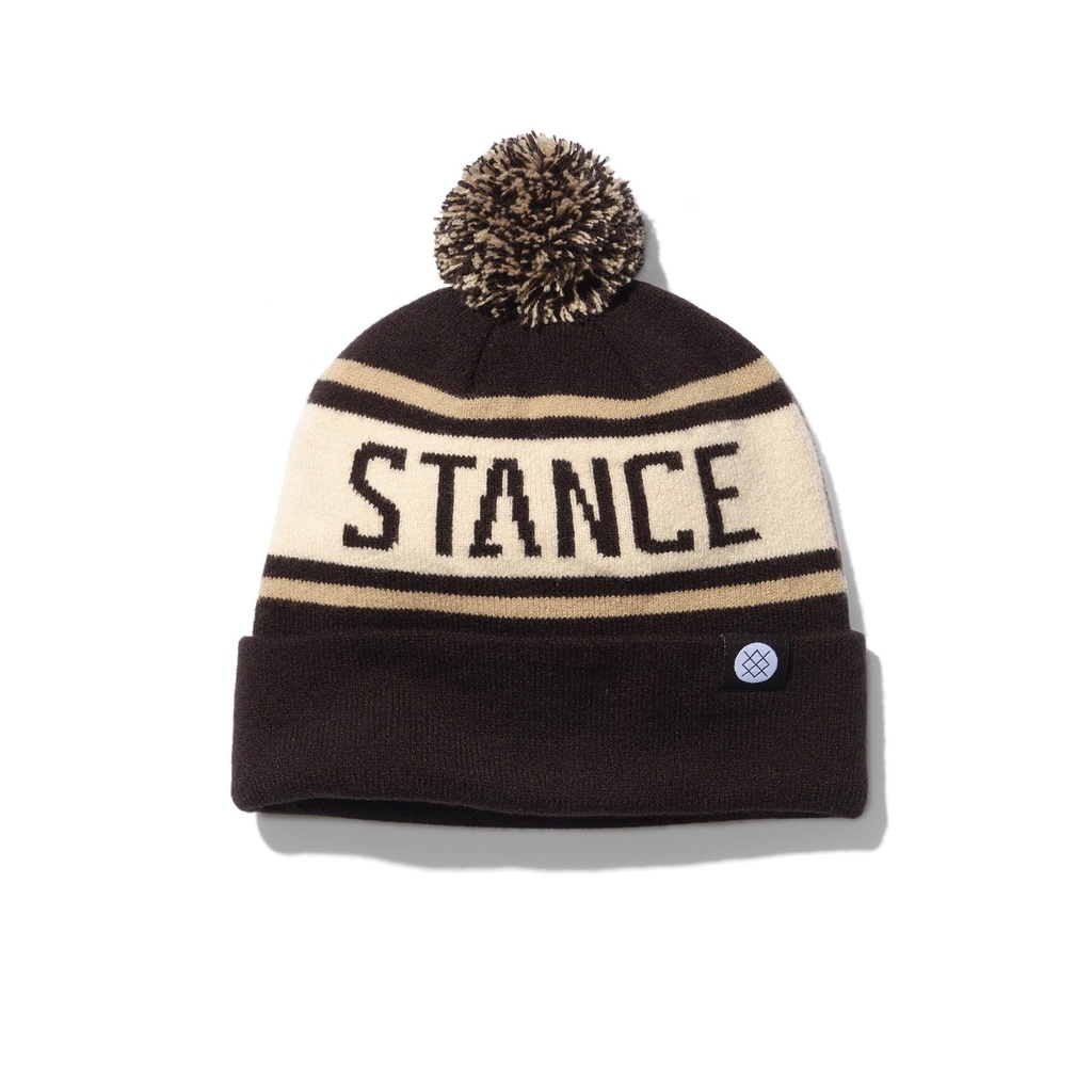 TUQUE STANCE OG POM BEANIE - NOIR/BLANC
