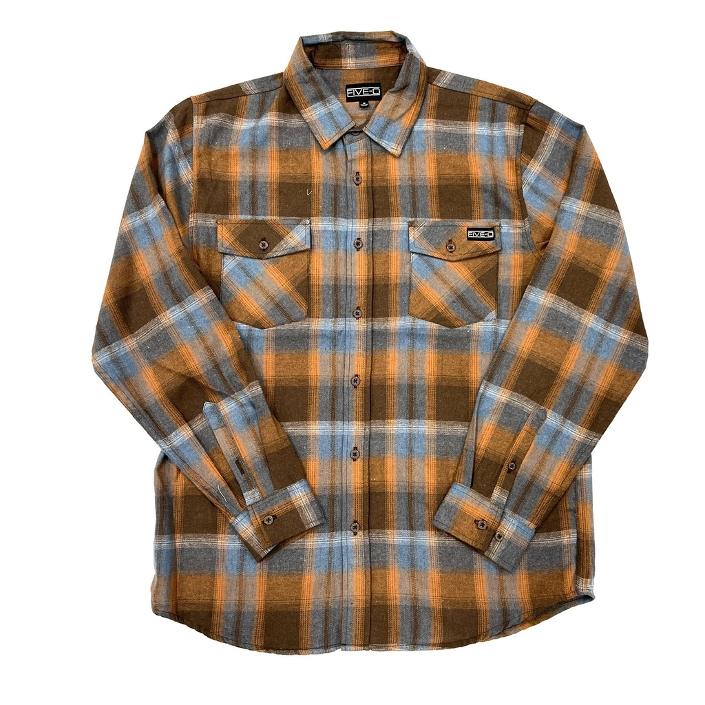 Flannel Shirt 5-0 Grit - Burnt Orange