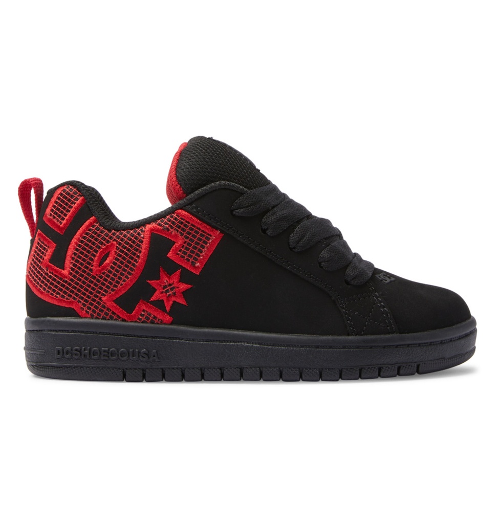 SOULIER DC JUNIOR COURT GRAFFIK - NOIR/ROUGE