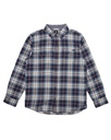 CHEMISE VANS SYCAMORE FLANNEL BUTTONDOWN SHIRT - BLUESTONE/OATMEAL