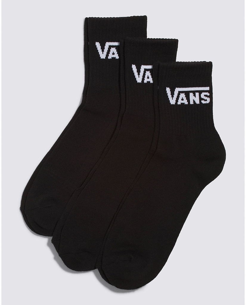 BAS VANS HALF CREW 3PK - NOIR