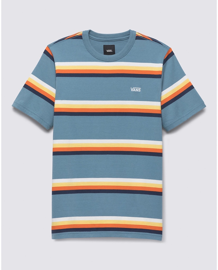 T-SHIRT VANS JUNIOR BAYVIEW STRIPE KNIT SHORT SLEEVE - BLUESTONE