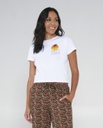 SALTY CREW WOMEN'S SUMMER VIBE BABY TEE - WHITE