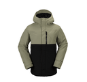 VOLCOM L INSULATED GORE-TEX SNOW JACKET - LIGHT MILITARY