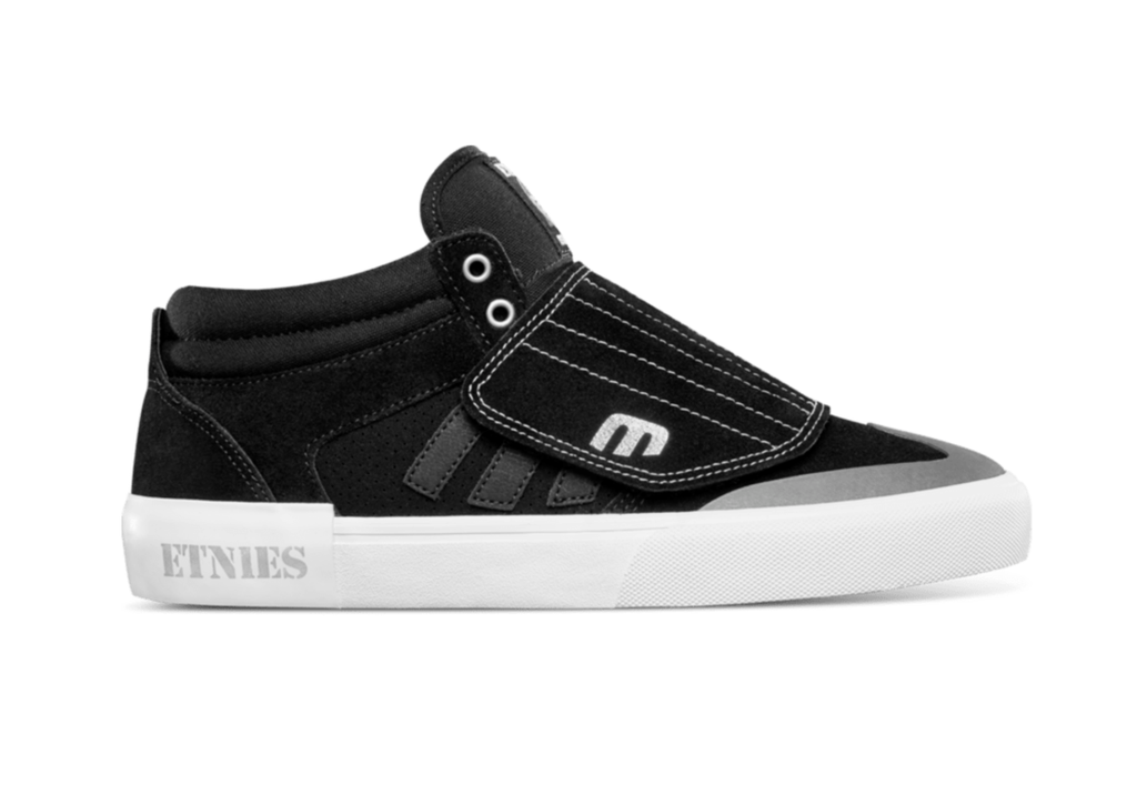 SOULIER ETNIES WINDROW VULC MID - BLACK/WHITE/SILVER