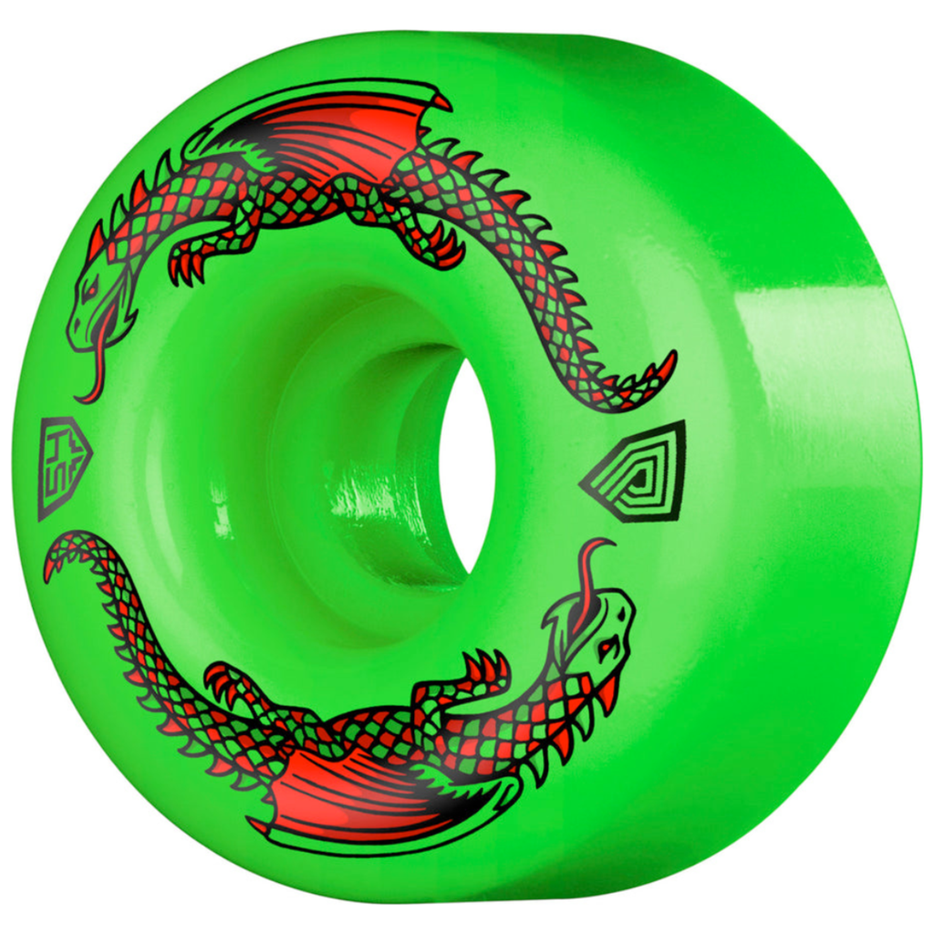 POWELL PERALTA WHEELS - DRAGON FORMULA WHEELS GREEN 93A 54mm (54x32)