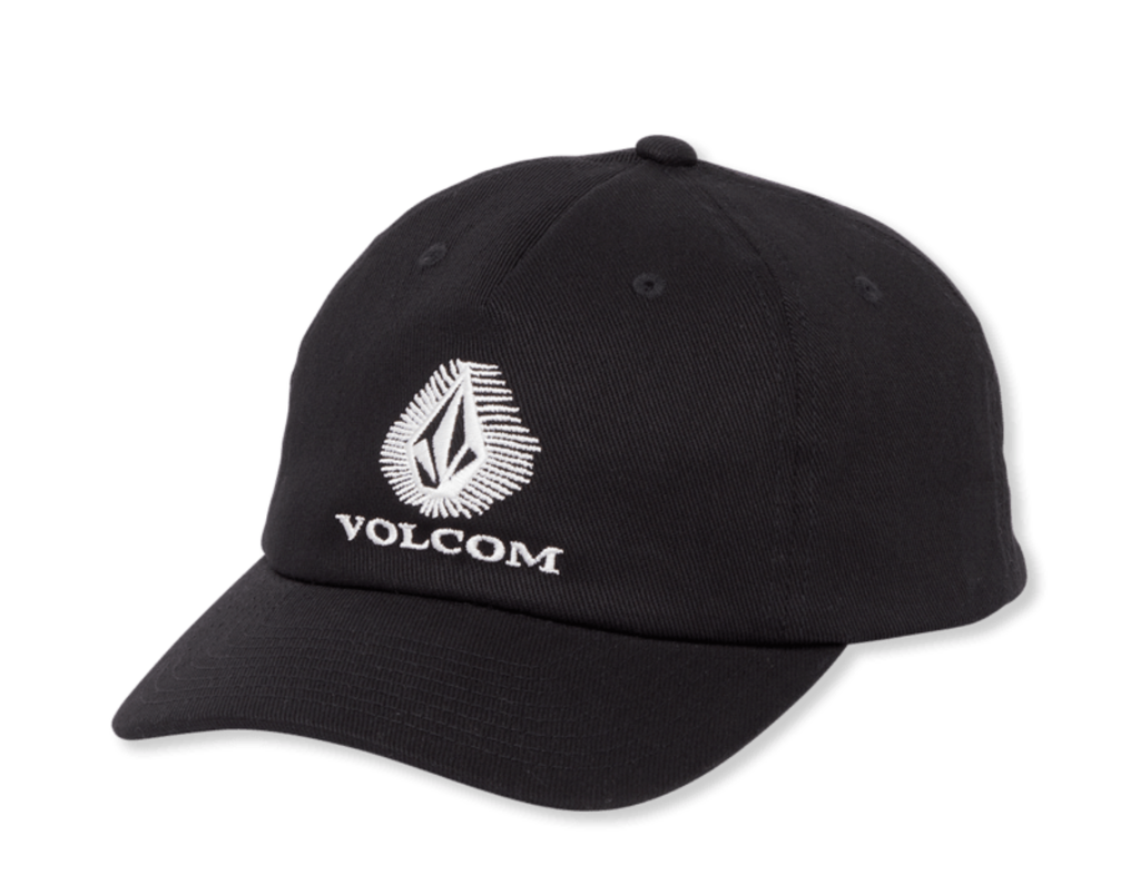 VOLCOM RAY STONE ADJUSTABLE HAT - BLACK
