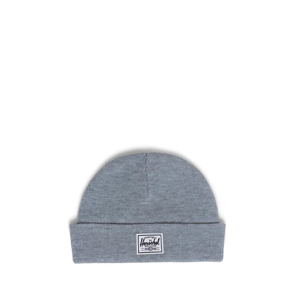 HERSCHEL BABY BEANIE 6-18 MONTHS POLYESTER - HEATHER LIGHT GREY