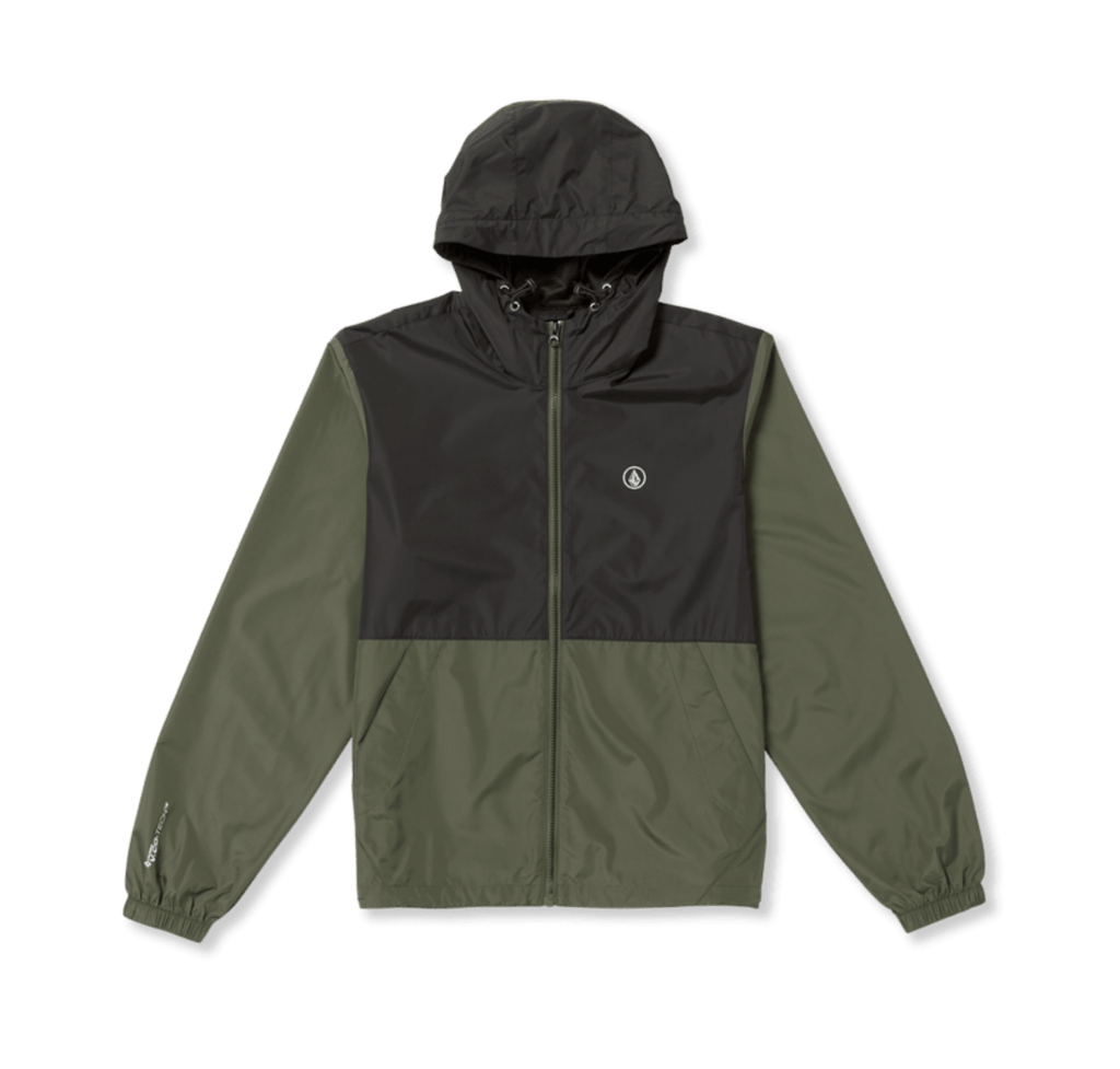 MANTEAU COUPE-VENT VOLCOM PHASE 91 JACKET - SQUADRON GREEN