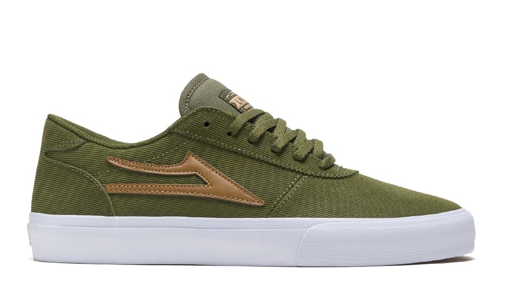 LAKAI MANCHESTER SHOES - OLIVE CORD SUEDE