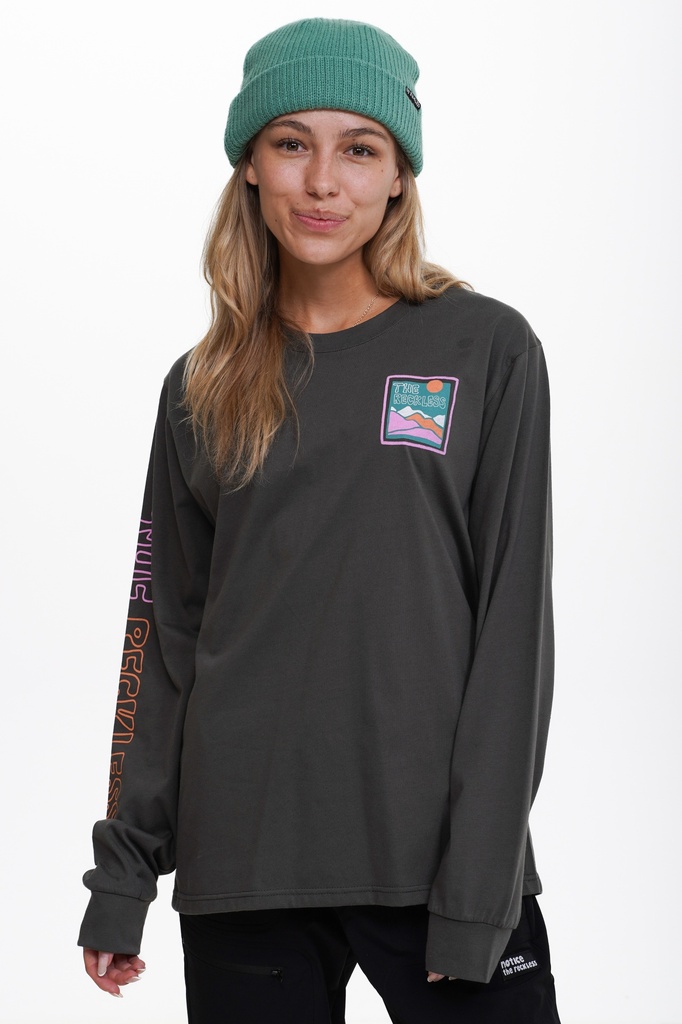 NOTICE THE RECKLESS SUNSET PEAK LONG SLEEVE - CHARCOAL
