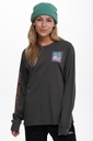 T-SHIRT À MANCHE LONGUE NOTICE THE RECKLESS SUNSET PEAK - CHARCOAL