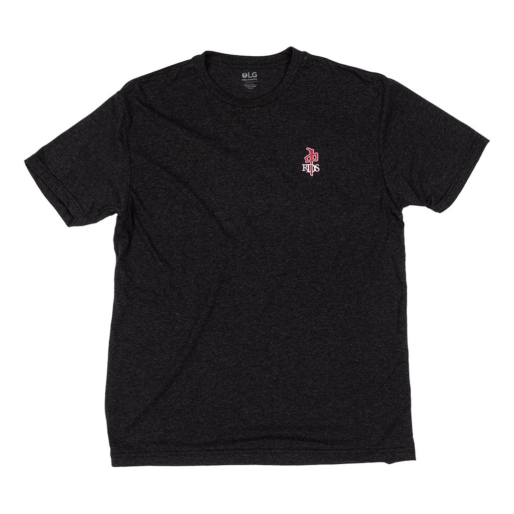 RDS T-SHIRT TRIBLEND T-SHIRT MINI OG - CHARCOAL/RED/WHT