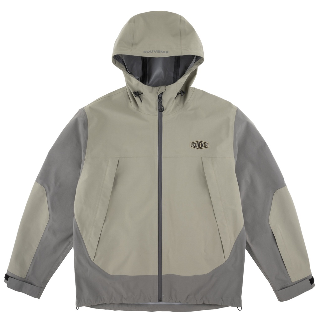 SOUVENIR 3 LAYER RIPSTOP SHELL JACKET - MUSHROOM/MUSH