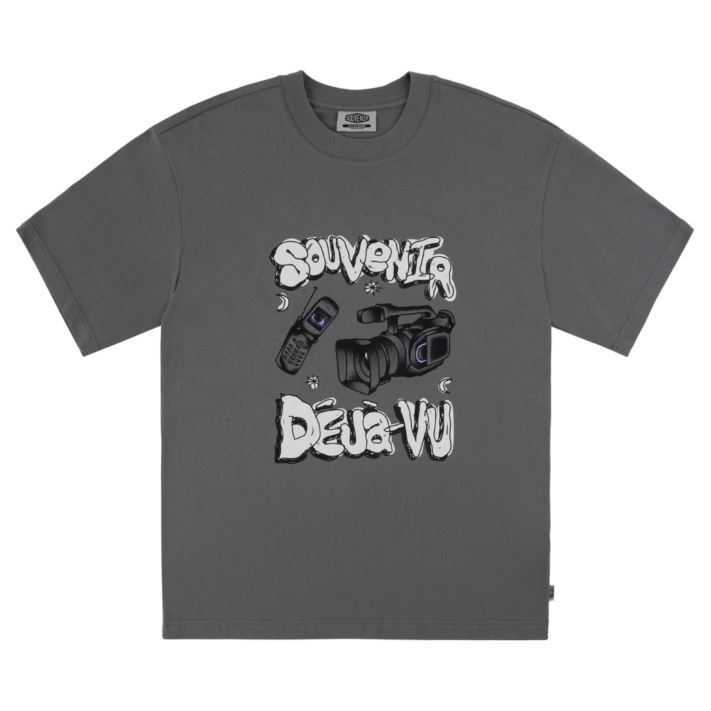 SOUVENIR DÉJA VUE SHORT SLEEVE TEE - GREY