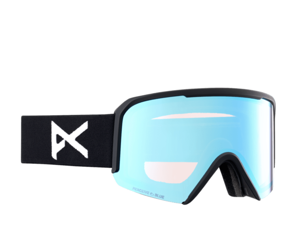 ANON NESA GOGGLE BLACK PERCEIVE VARIABLE BLUE + BONUS LENS CLOUDY BURST