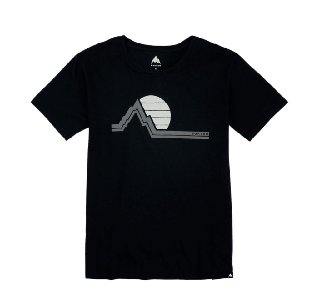 BURTON WOMEN'S CLASSIC RETRO SHORT SLEEVE TEE - TRUE BLACK