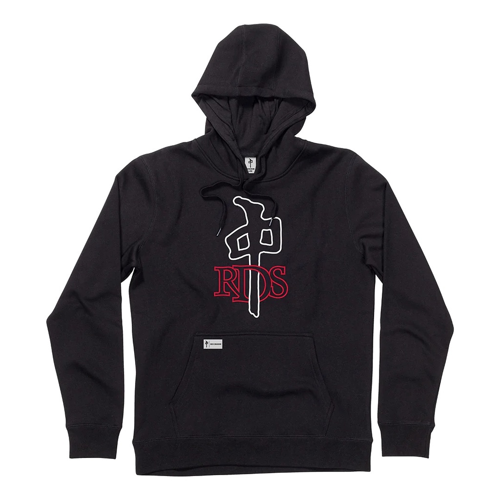 RDS HOODIE  OG OUTLINE - BLACK