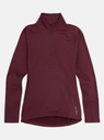 BURTON WOMEN'S HEAVYWEIGHT X LAYER QUARTER ZIP - ALMANDINE
