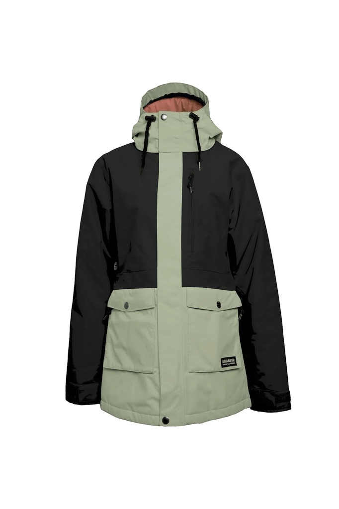 AIRBLASTER WOMEN'S STAY WILD PARKA JACKET - BLACK MATCHA