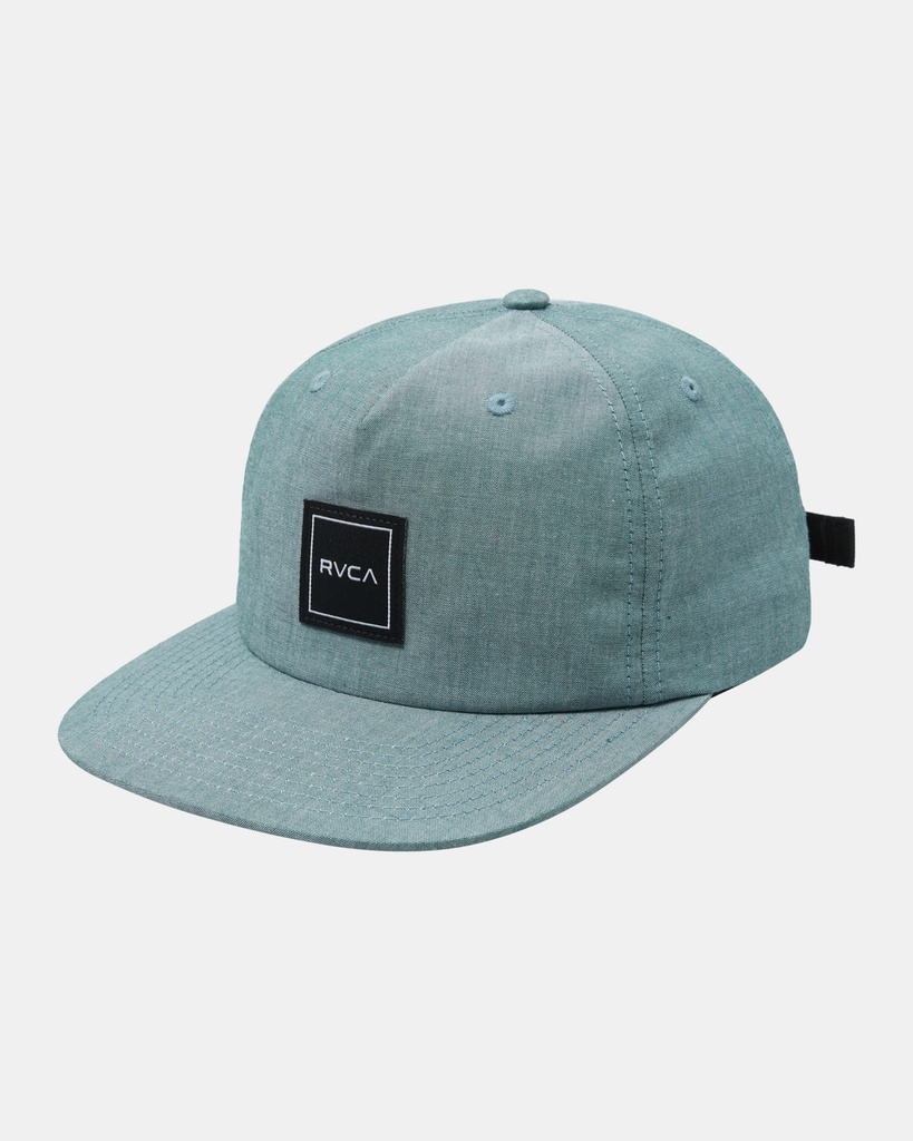 RVCA WARREN CLIPBACK BASEBALL CAP - COLLEGE GREEN