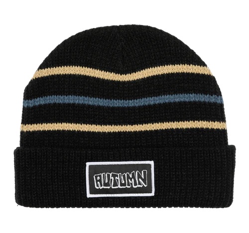 AUTUMN CORD DOUBLE ROLL BEANIE - RED