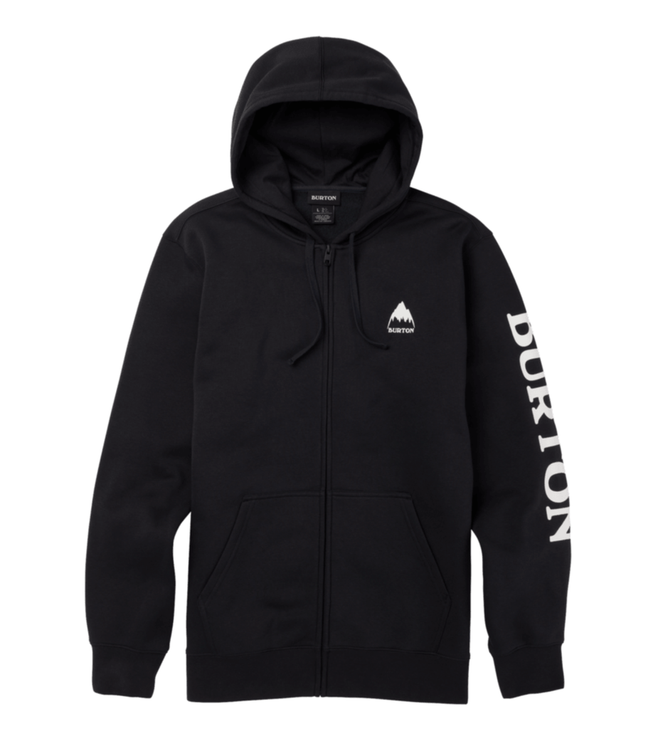 COTON OUATÉ BURTON ELITE FULL-ZIP HOODIE - TRUE BLACK