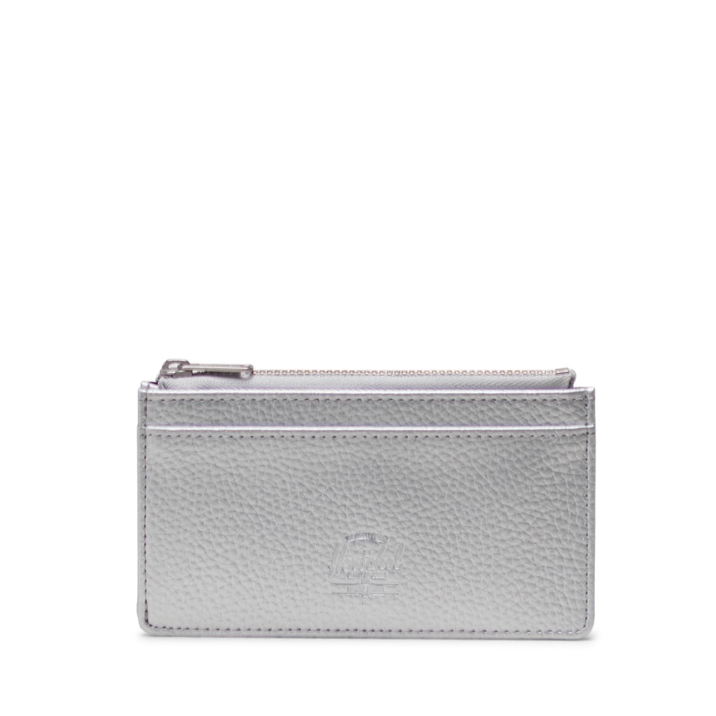 HERSCHEL OSCAR LARGE CARDHOLDER VEGAN LEATHER - SILVER