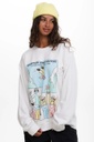 NOTICE THE RECKLESS MOUNTAIN LODGE HALFPIPE CREWNECK - WHITE