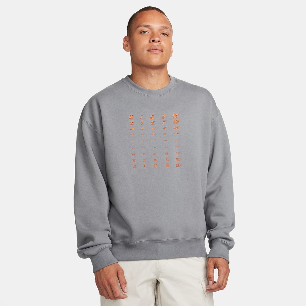 NIKE SB FLEECE CREWNECK FADE GFX - SMOKE GREY