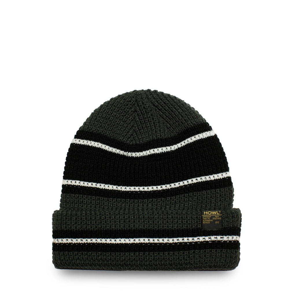 HOWL STRIPE BEANIE - PAVEMENT