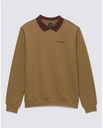 LONG SLEEVE VANS LOWERED COLLAR CREW - KANGAROO