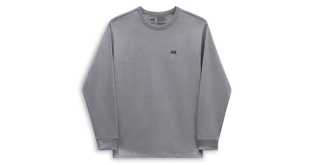 VANS OFF THE WALL CLASSIC LONG SLEEVE T-SHIRT - ATHLETIC HEATHER
